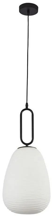 Searchlight 43581-1BK - Lampadario a sospensione con filo ELIXIR 1xE27/60W/230V bianco