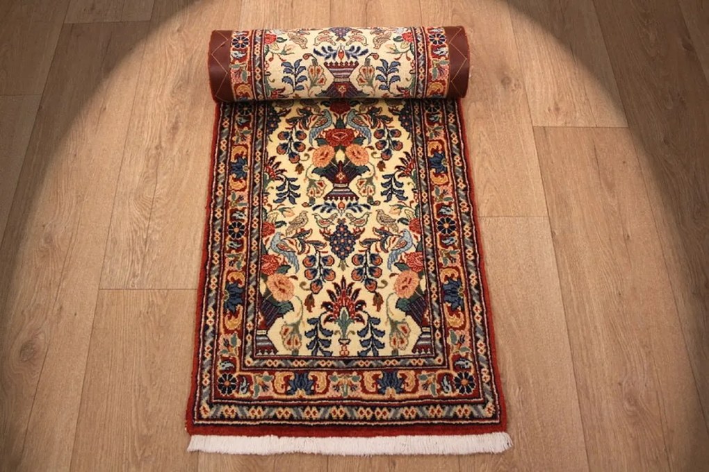 Varamin Tappeto 50x220 (Iran) Annodato A Mano