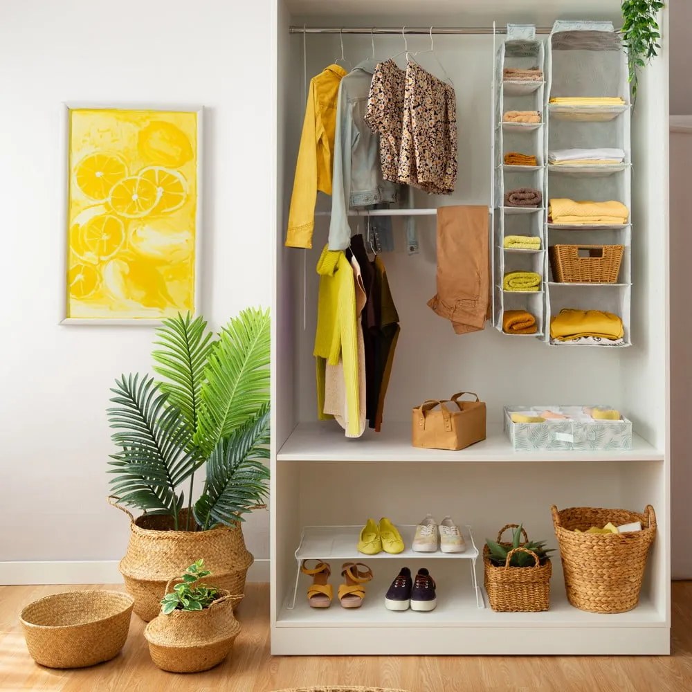 Cesto portaoggetti in seagrass chiaro , ⌀ 35 cm - Compactor