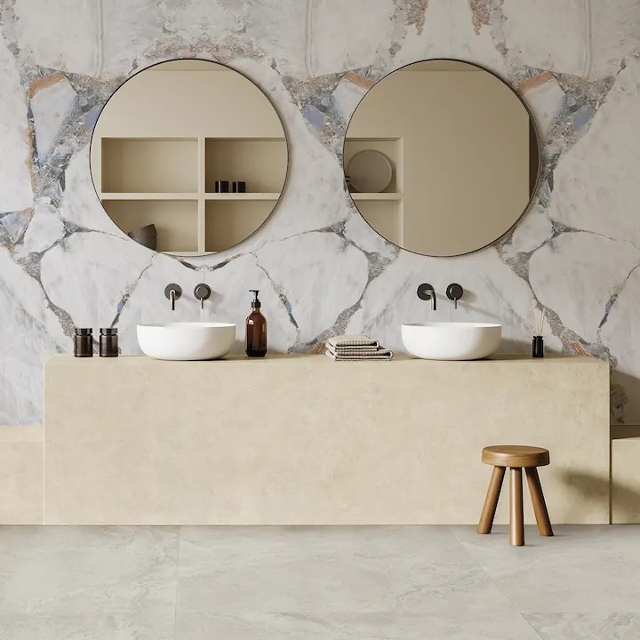 Gres Porcellanato Effetto Marmo Prezioso Bianco Opaco 120X120 - Ebrp751