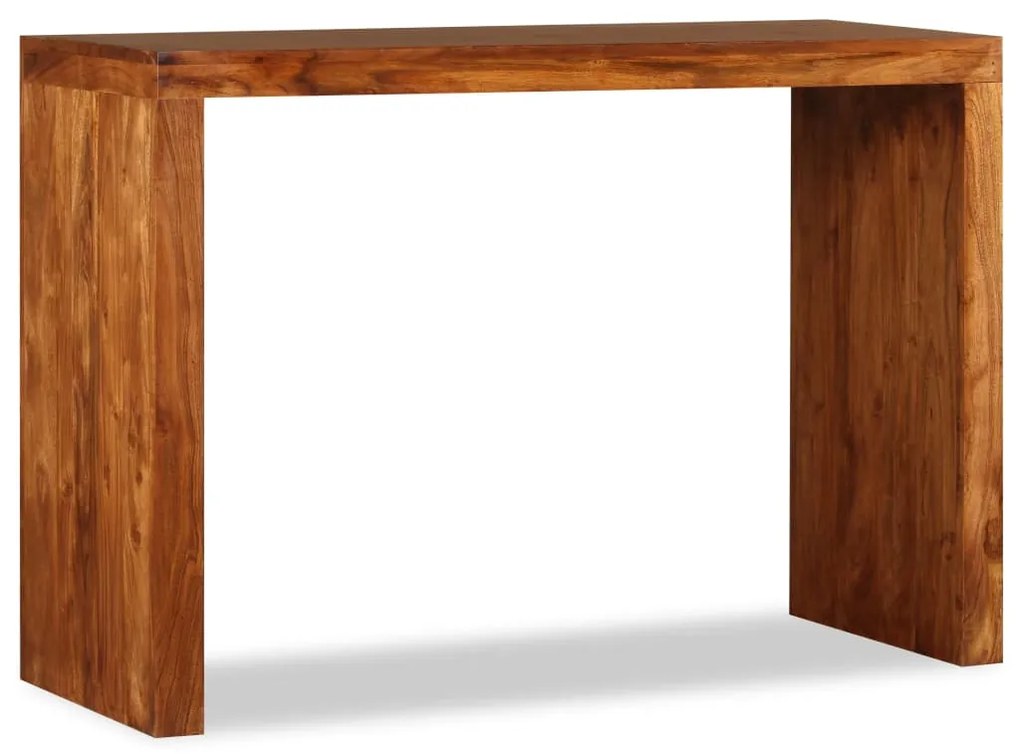 Tavolo Consolle İn Legno Massello Finitura Ambra 110x40x76 Cm /