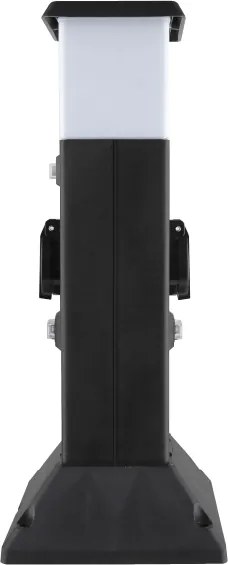 Solight PG05 - Lampada esterna con 2 prese 1xE14/15W/230V IP44 nera