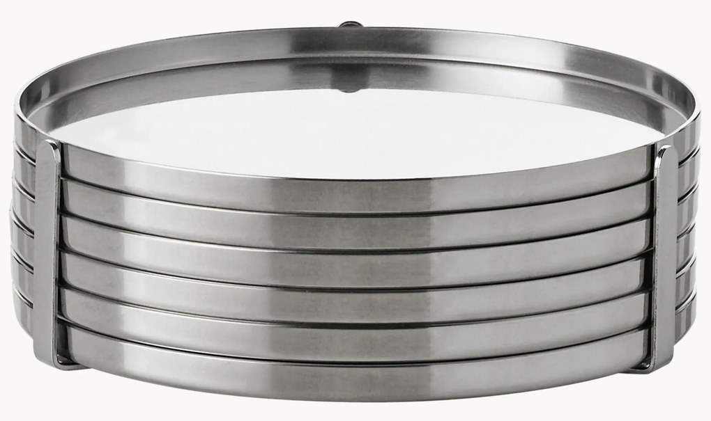 Sottobicchieri con supporto Arne Jacobsen, set da 6