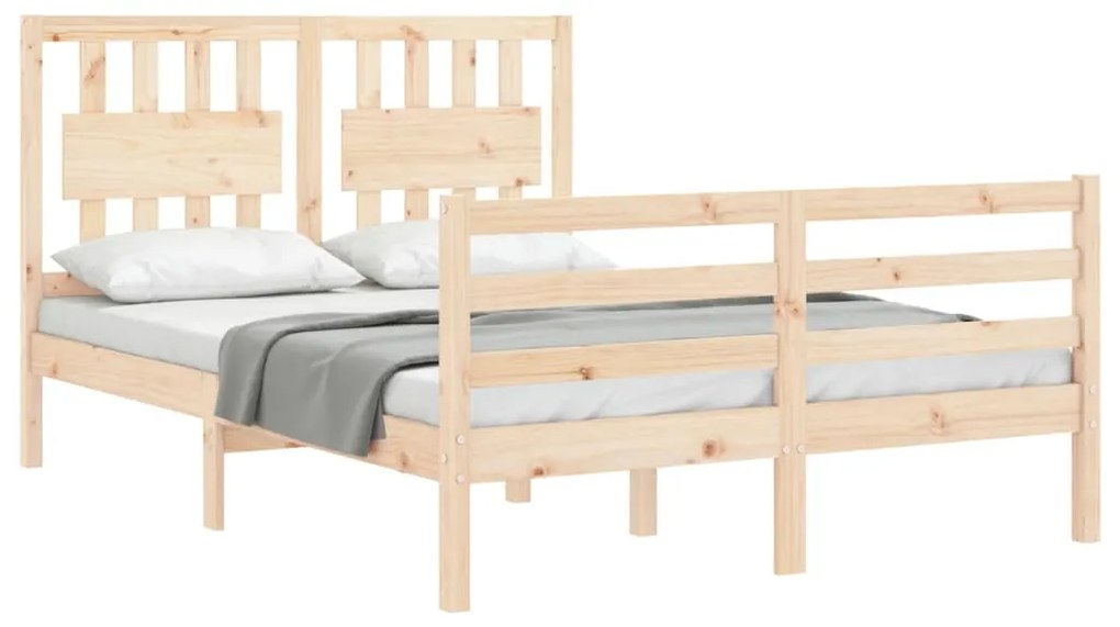 Giroletto con testiera 140x190 cm in legno massello