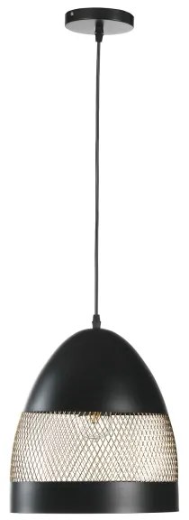 ONLI - Lampadario a sospensione con filo POLLY 1xE27/22W/230V nero