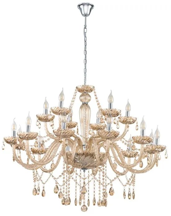 Lampadario Neoclassico Basilano beige 18x E14 Ø100cm EGLO