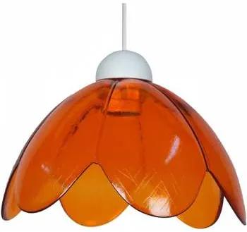 Tosel  Lampadari, sospensioni e plafoniere Lampada a sospensione tondo vetro arancia  Tosel