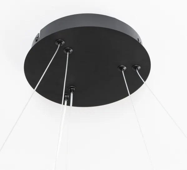 Brilagi - Lampadario LED dimmerabile su cavo FALCON SLIM LED/68W/230V Ø 50 cm nero + telecomando