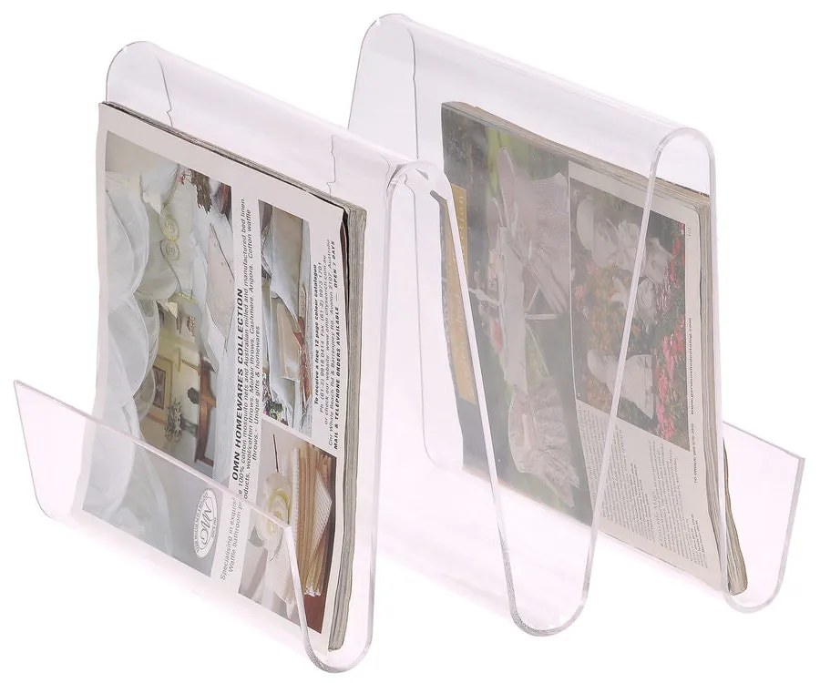 Portariviste DKD Home Decor Trasparente Acrilico (30 x 31 x 25 cm)