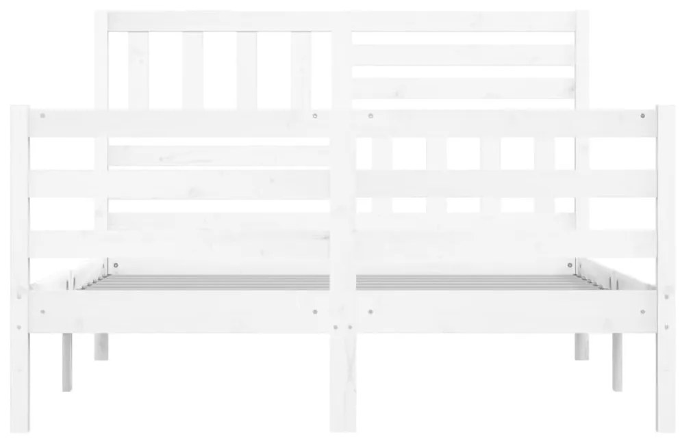 Giroletto bianco in legno massello 140x200 cm