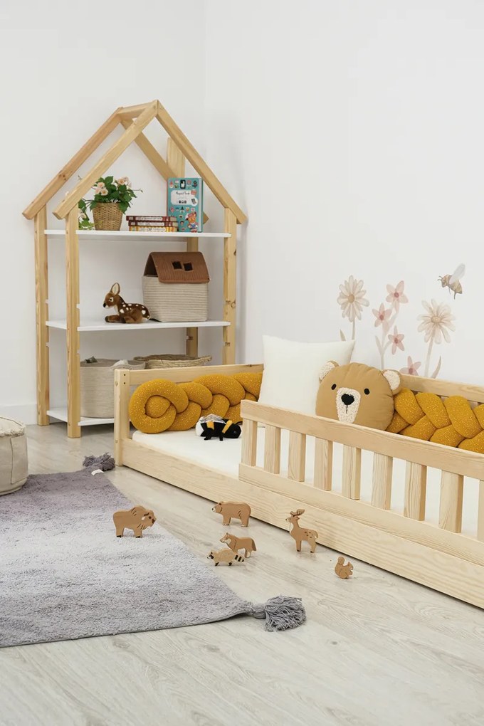 Letto basso per bambini Montessori Meadow - naturale - 200x120 cm