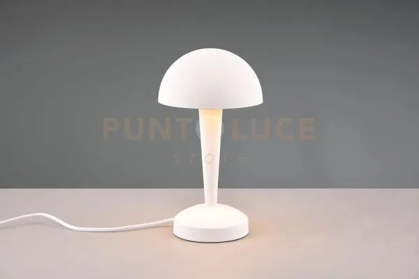 Canaria lampada da tavolo metallo bianco touch con lampadine dimmer...