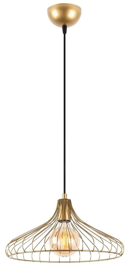 Lampada a sospensione color oro con paralume in metallo ø 36 cm Depay - Opviq lights