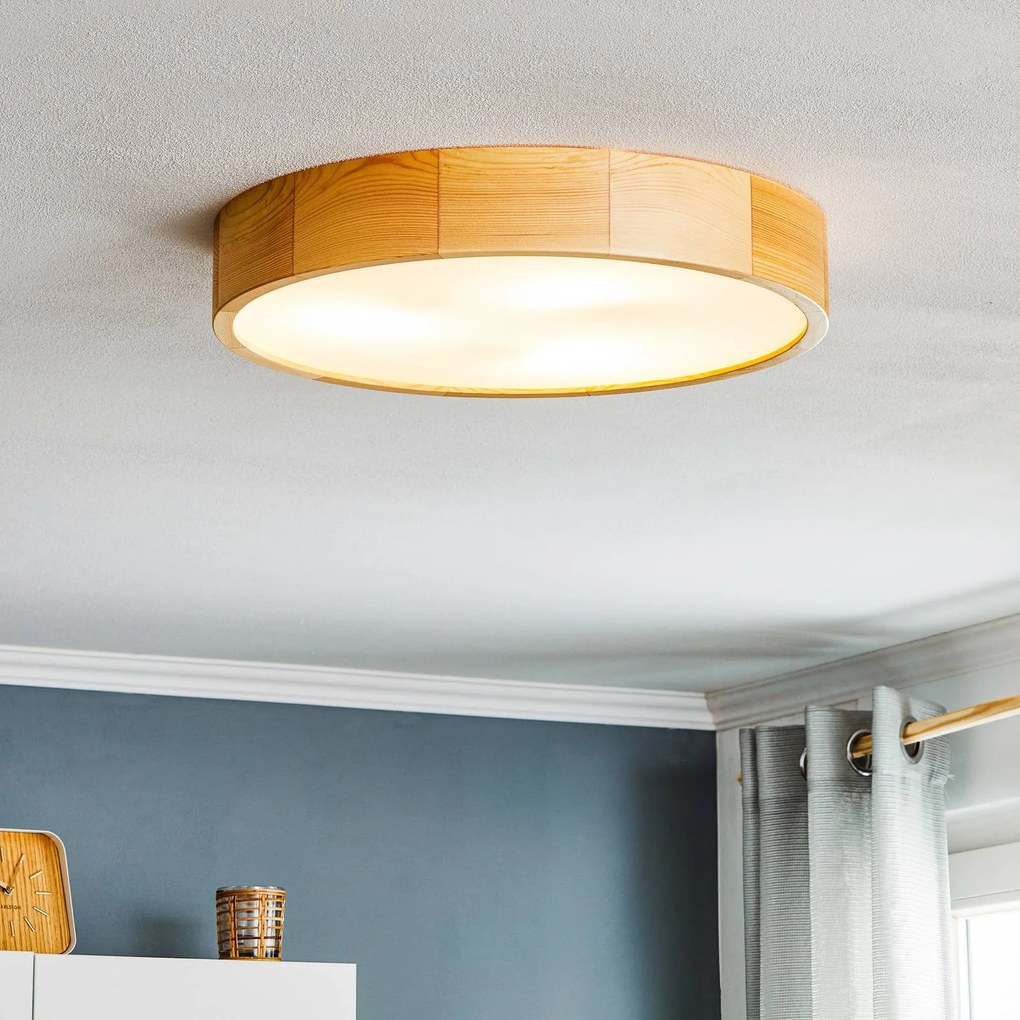 Plafoniera soffitto Kerio Envostar, dimmerabile, Soggiorno / Sala da pranzo, Legno, Moderno, Plafoniera