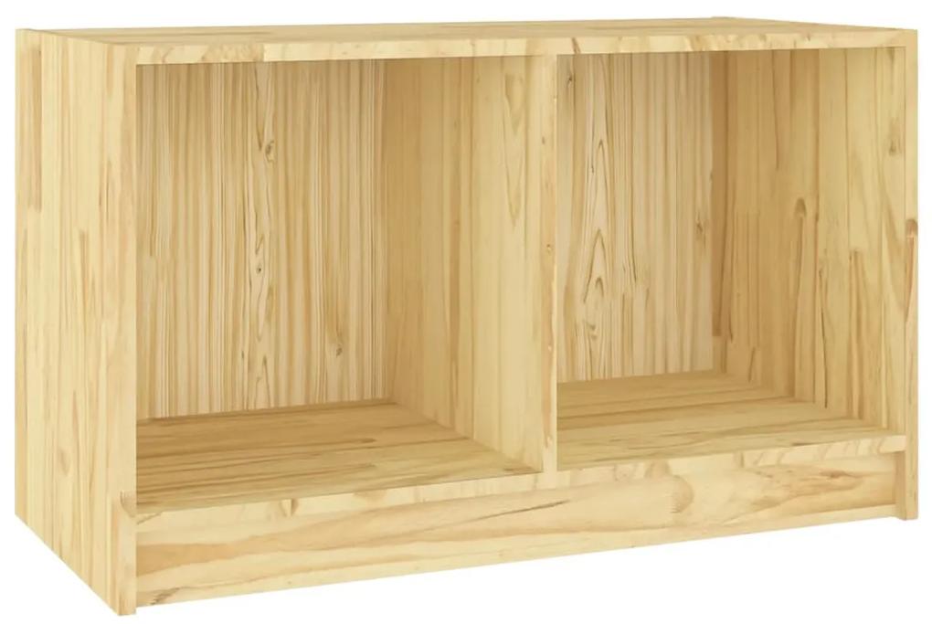 Mobile porta tv 70x33x42 cm in legno massello di pino