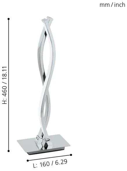 Eglo 96105 - Lampada LED da tavolo LASANA 2 2xLED/5W/230V