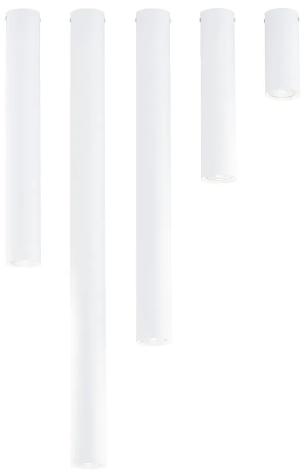 Plafoniera TECNO 1XL da soffitto, base GU10, Bianca Colore Bianco