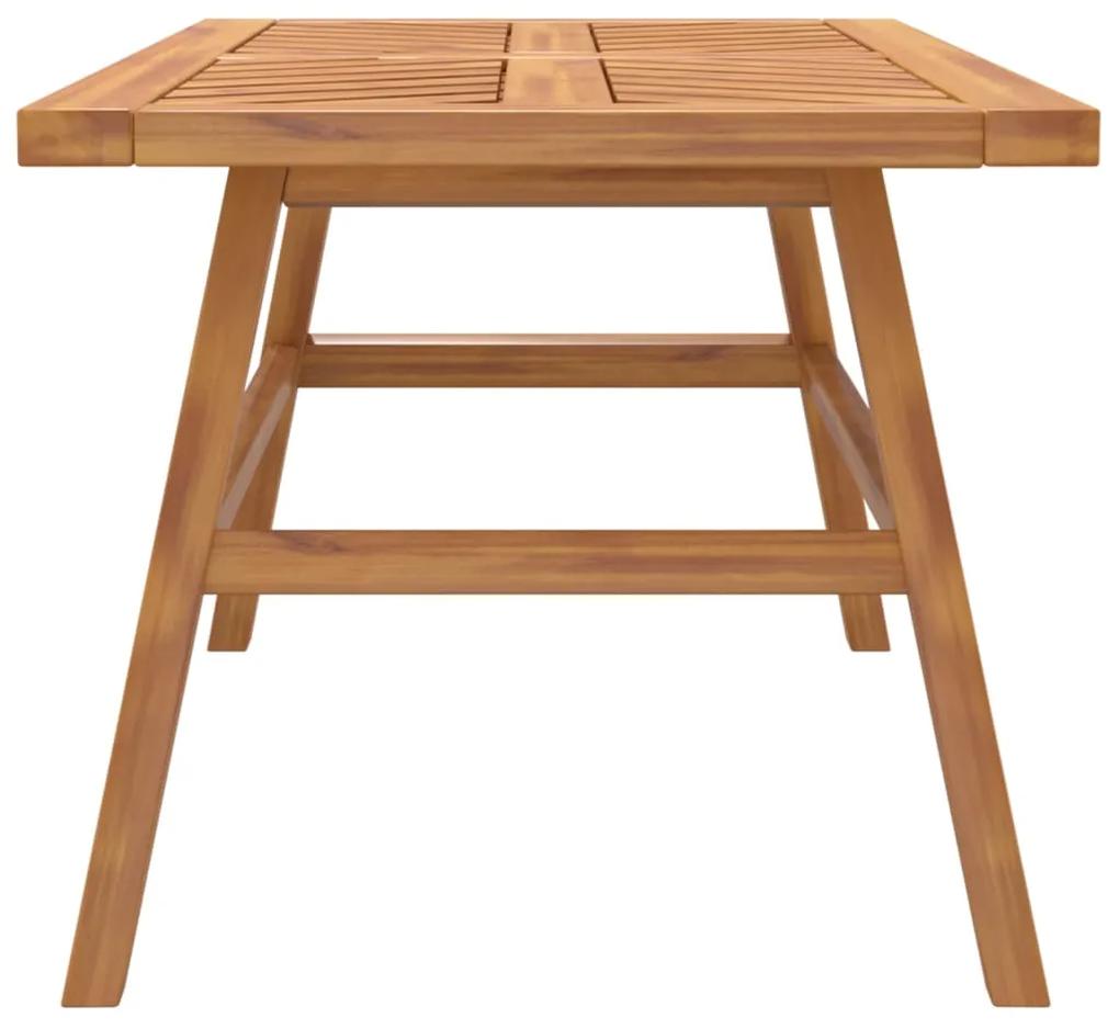 Tavolino 100x50x45 cm in legno massello di acacia