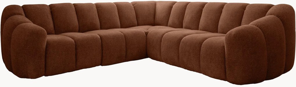 Divano angolare in ciniglia Shell