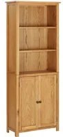 Libreria a 2 Ante 70x30x180 cm in Massello di Rovere 289179