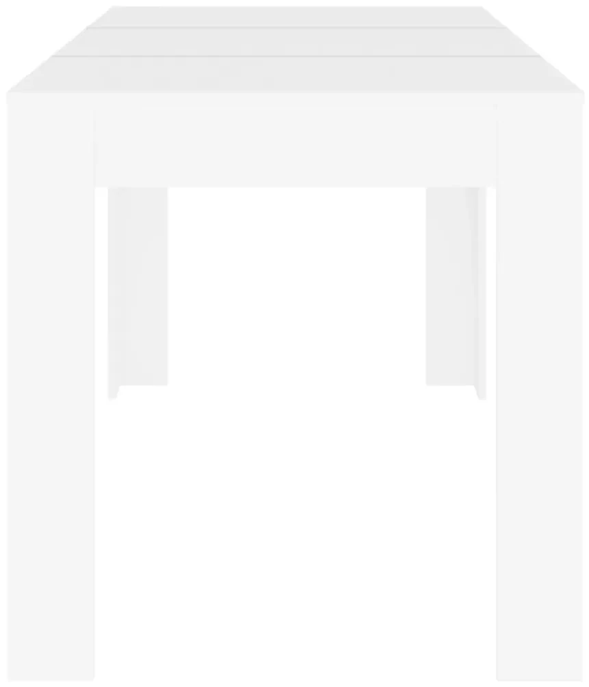 Tavolo da pranzo bianco 140x74,5x76 cm in legno multistrato