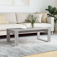 Tavolino da Salotto Grigio Sonoma 102x50x35cm Legno Multistrato 823364