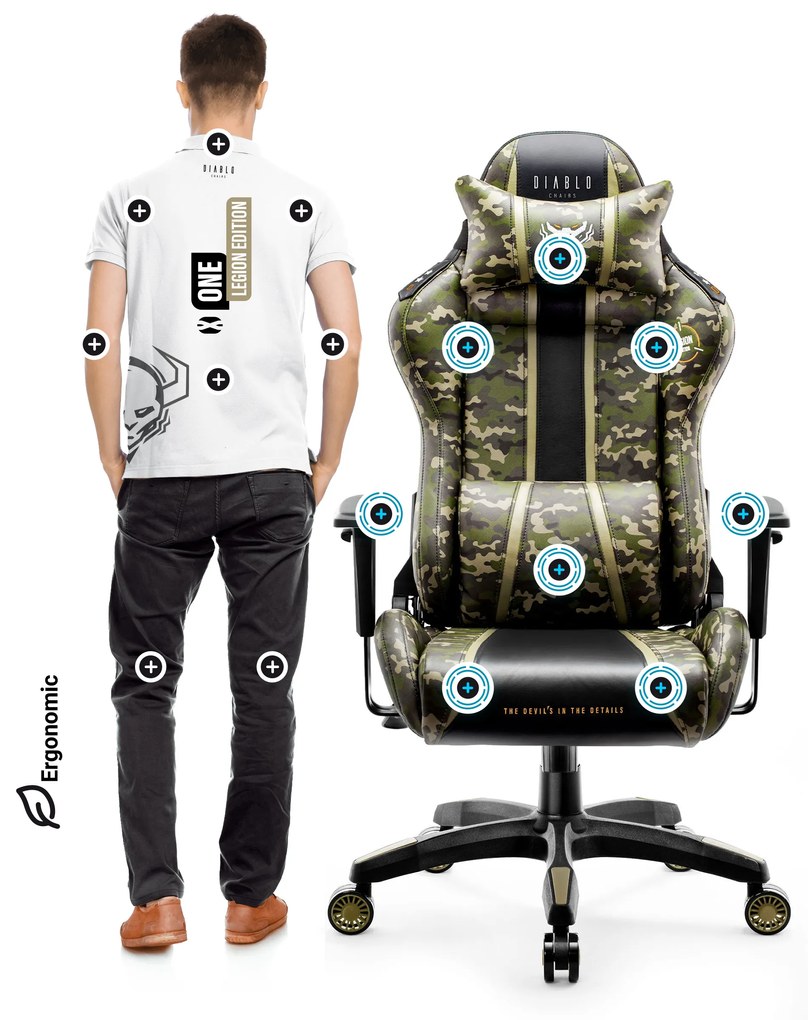 Sedia da gaming Diablo X-One 2.0 Legion: Normal Size