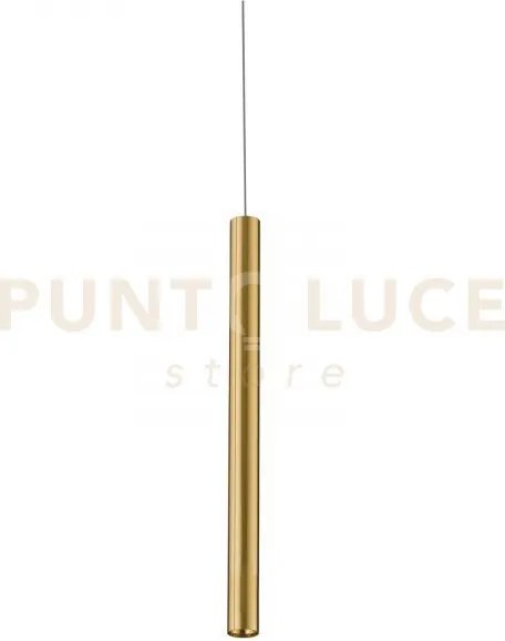 Sospensione led binario oboe oro 3,5w 240lm 3000k 2,5x150cm