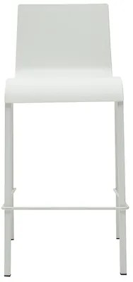 Sgabelli da bar di design impilabili bianchi H65 cm (set di 2) KUPA
