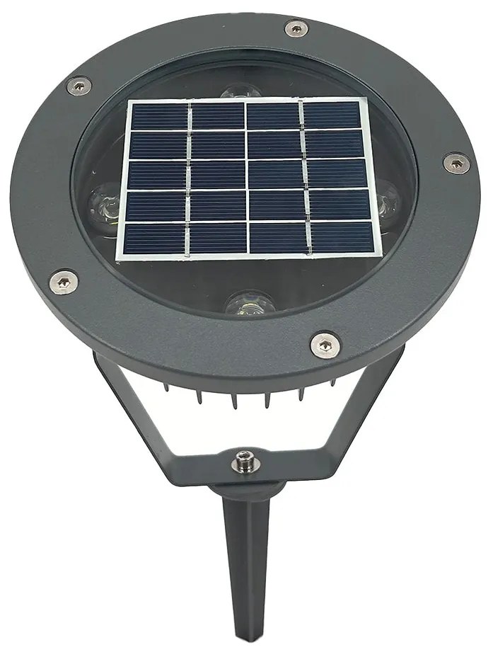 Faretto con Pannello Solare e Picchetto Luce Naturale