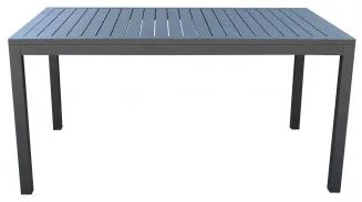 Tavolo Milo 150x90 con Struttura in Alluminio Verniciato, Antracite