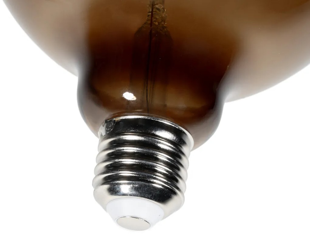 Set di 5 lampadine LED E27 dimmerabili G125 marroni 4W 120 lm 1800K