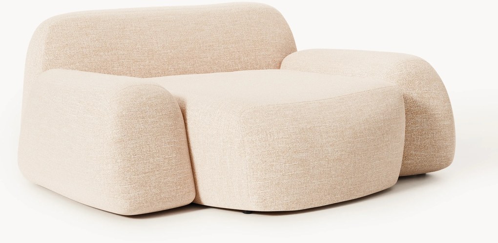 Poltrona lounge XL in bouclé Wolke