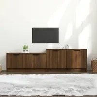 Mobile TV Rovere Marrone 158,5x36x45 cm in Legno Multistrato 817125