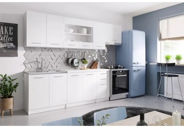 Cucina componibile MARISA 260 cm bianca