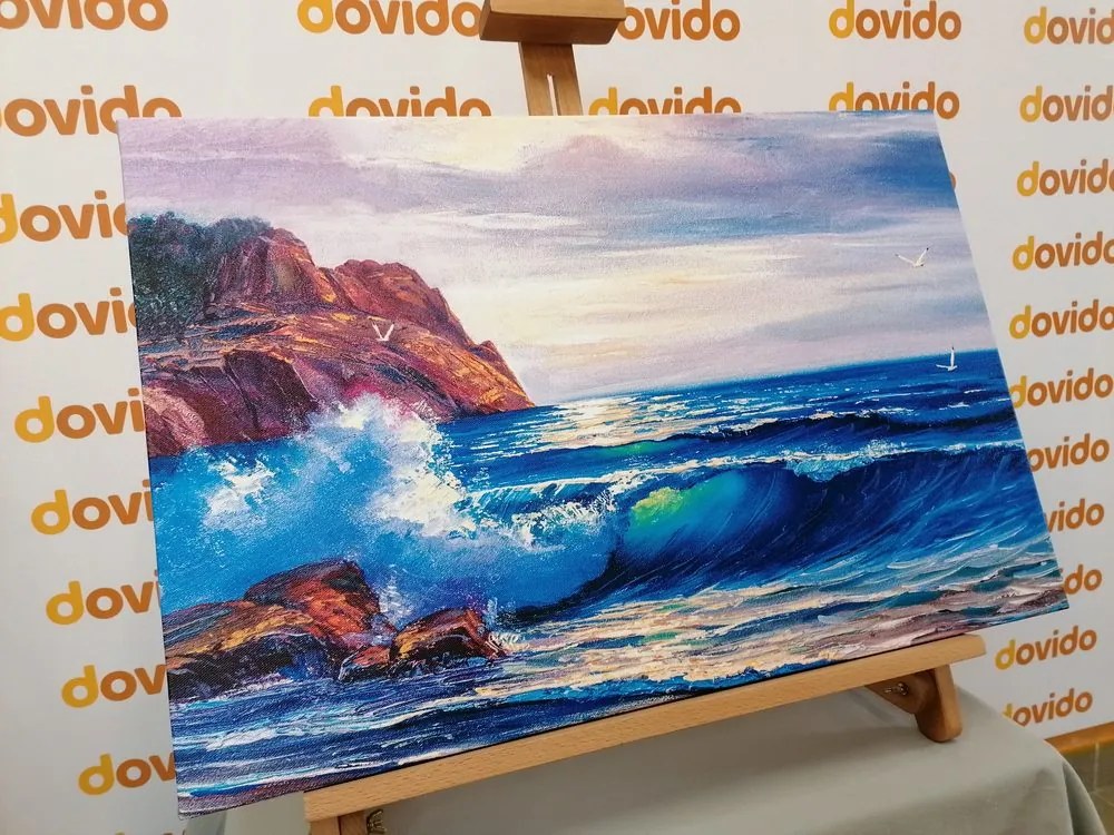 Quadro su tela – Mattina sul mare