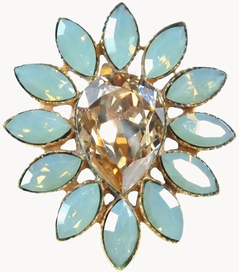 Anello placcato oro con cristalli Swarovski Paradise Lost