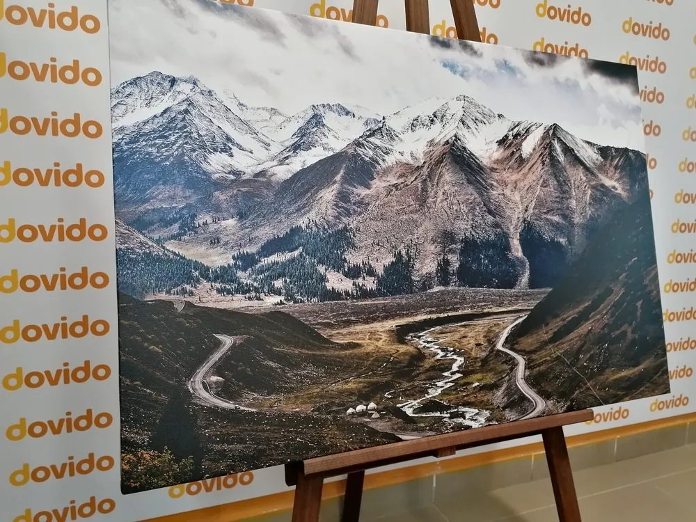 Stampa su tela – Panorama montano magnifico