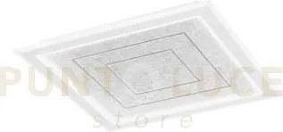 Plafoniera aux grigia quadrata in pmma 40w 5100lm cct 3000 e 4000 e...