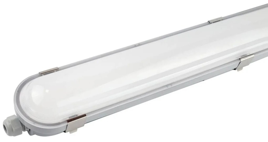 Plafoniera LED 150cm 55W IP66 CCT - con driver Osram Icutronic - con Kit di Emergenza Integrato Colore Bianco Variabile CCT
