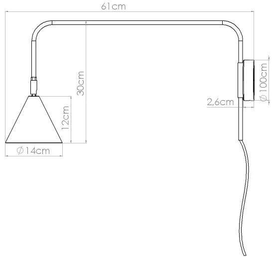 Sollux SL.1701 - Applique NOX 1xE14/10W/230V arancione