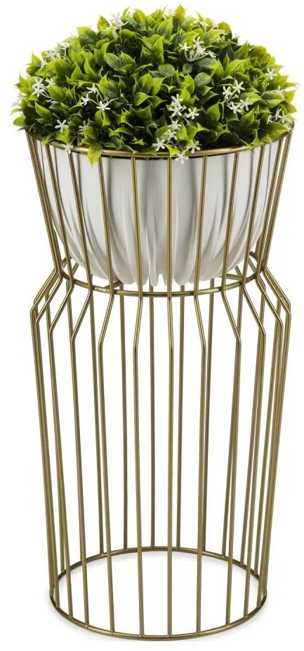 Portafiori 50x26 cm oro