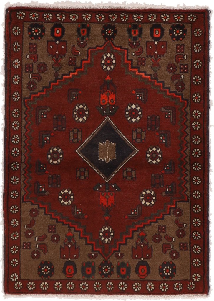 Hamedan Tappeto 110x80 (Iran) Annodato A Mano