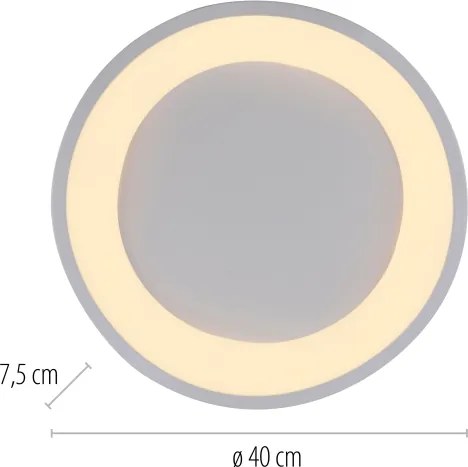 Schöner Wohnen 14233-16 - Plafoniera dimmerabile a LED MONTA LED/21W/230V bianca