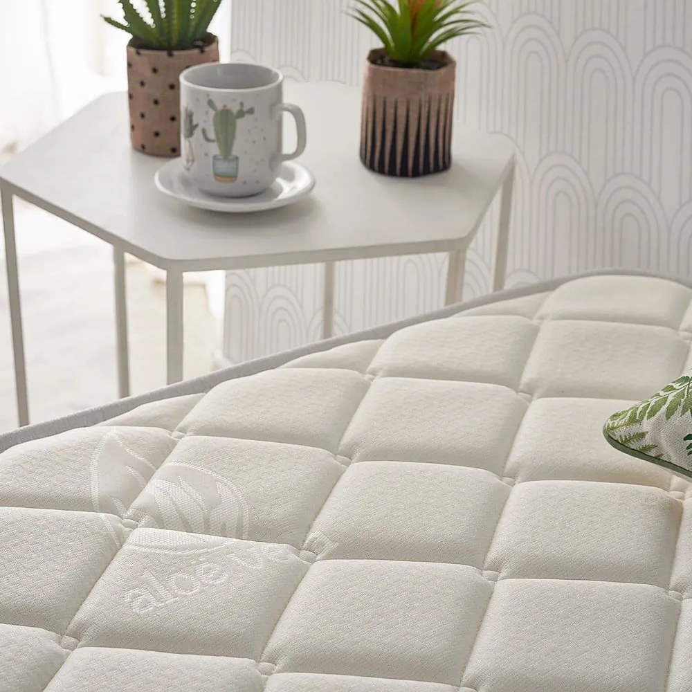 Materasso matrimoniale in schiuma dura/media 160x200 cm Naturcare Aloe Vera - Moonia