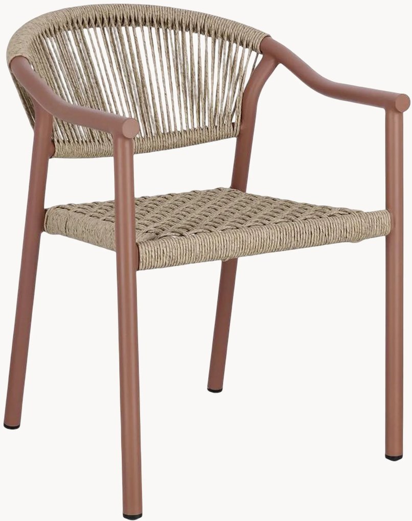 Set di 4 sedie da giardino con braccioli Canarias