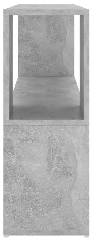 Libreria grigio cemento 100x24x63 cm in truciolato