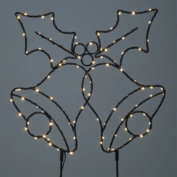 Brilagi - Decorazione natalizia LED da esterno LED/3xAA IP44 55x32 cm campanelle