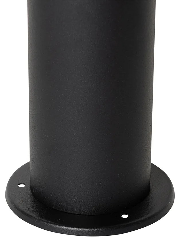 Lampada da esterno a stelo nera con paralume fumé 30 cm IP44 - Odense