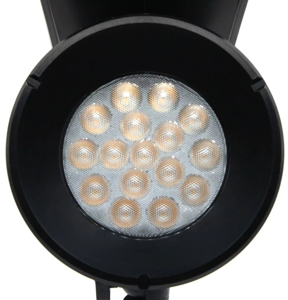 Prios Faretto solare LED Birko, altezza 56 cm, nero, picchetto a terra